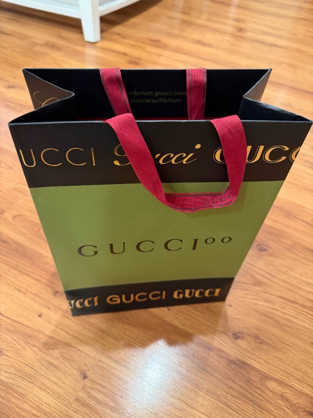 Gucci paper shopping bag - 13 inches tall